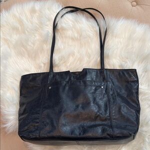 Latico navy leather hobo purse